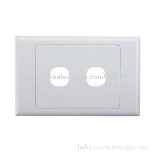 Face Plate, 2 Ports in Australian Style